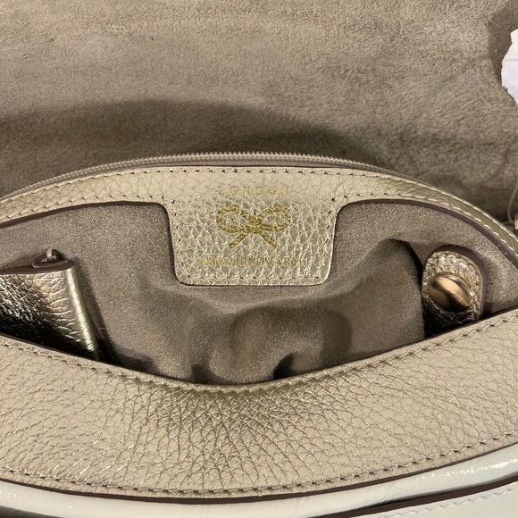 ANYA HINDMARCH “LAUTNER” Leather Shoulder Handbag - Picture 8 of 8